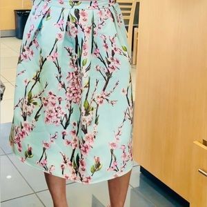 Floral Midi Skirt